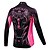 abordables Ensembles de vêtements pour hommes-Malciklo Homme Manches Longues Maillot et Cuissard Long Avec Bretelles Velo Cyclisme Blanc Noir Lion Vélo Maillot Collant à Bretelles / Corsaire Bretelles Ensembles de Sport Respirable La peau 3