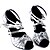 Χαμηλού Κόστους Latin Παπούτσια-Γυναικεία Παπούτσια χορού λάτιν Τακούνια Λεπτή ψηλή τακούνια PU Μαύρο και Ασημί / Χρυσό / Επίδοση / Δέρμα / Εξάσκηση