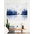billige Veggoppheng-kinesisk blekkmaleri stil veggteppe kunst dekor teppe gardin hengende hjem soverom stue dekorasjon abstrakt skog tre hjort fugledyr