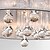 cheap Chandeliers-4-Light 45 cm Pendant Light Metal Fabric Drum Electroplated Modern Contemporary 110V / 110-120V / 220-240V