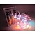 billige LED-kædelys-2m Fleksible LED-lysstriber Lysslynger 20 lysdioder Varm hvid Hvid Rød Kreativ Fest Bryllup AA Batterier Powered