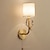 voordelige Wandarmaturen-wandlamp antieke muurblakers voor slaapkamergang nordic stof nachtlampje muur gemonteerde gewei verlichtingsarmaturen messing