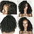 olcso Szintetikus, trendi parókák-Szintetikus parókák Afro Kinky Réteges frizura Paróka Közepes hossz Fekete Szintetikus haj 38~42 hüvelyk Női Újonnan érkező Fekete