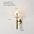 olcso Kristály falilámpák-kreatív nordic stílusú fali lámpák fali lámpák hálószoba üvegfali lámpa ip20 220-240v