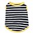 cheap Dog Clothes-Dog Shirt / T-Shirt Vest Puppy Clothes Stripes Casual / Daily Simple Style Dog Clothes Puppy Clothes Dog Outfits Black / White Yellow Costume for Girl and Boy Dog Cotton XS S M L