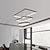 abordables Éclairages circulaires-2 lumières 2 pcs / lot LED100W suspension linéaire lumière ambiante pour salle à manger salon réglable dimmable 110-120V / 220-240V blanc chaud / blanc / Wi-Fi intelligent