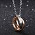 cheap Ожерелья и подвески-1pc Pendant Necklace For Men&#039;s Women&#039;s Daily Promise Titanium Steel Classic Blessed