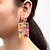 cheap Earrings-Women&#039;s Drop Earrings Hollow Out Ball Natural Colorful Cool Earrings Jewelry Rainbow For Party Gift Work 1 Pair