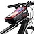 olcso Kerékpáros váztáskák-WILD MAN Mobiltelefon táska Váztáska 6.2 hüvelyk Vízálló Kerékpározás mert iPhone 8 Plus / 7 Plus / 6S Plus / 6 Plus iPhone X Fekete Fekete-Vörös Treking bicikli Mountain bike Országúti biciklizés