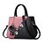 cheap Handbag &amp; Totes-Women&#039;s Bags PU Leather Tote Zipper Flower for Daily / Office &amp; Career Black / Purple / Red / Blushing Pink / Gray / Fall &amp; Winter