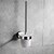 billige Toiletbørsteholder-Toiletbørsteholder Kreativ Moderne Rustfrit Stål 1pc Vægmonteret