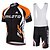 abordables Conjuntos de ropa para hombre-Miloto Hombre Manga Corta Maillot de Ciclismo con Shorts Bib Verde Azul Rosa Bicicleta Petos de deporte / Culotte con tirantes Camiseta / Maillot Pecheros / Mallas Largas Con Tirantes / Corsario