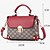 cheap Handbag &amp; Totes-Women&#039;s Buttons / Zipper PU Top Handle Bag Lattice Wine / Black / Purple / Fall &amp; Winter