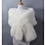 voordelige Bontstola&#039;s-mouwloze sjaals met nepbont / acryl bruiloft / feest / avond damesomslagdoek met effen