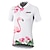 cheap Women&#039;s Cycling Clothing-21Grams Women&#039;s Cycling Jersey Short Sleeve Bike Jersey Top with 3 Rear Pockets Mountain Bike MTB Road Bike Cycling Breathable Quick Dry Moisture Wicking White Flamingo Floral Botanical Cactus