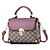 cheap Handbag &amp; Totes-Women&#039;s Buttons / Zipper PU Top Handle Bag Lattice Wine / Black / Purple / Fall &amp; Winter