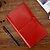 cheap Paper &amp; Notebooks-1pc 108 sheets/216 pages+1 card holder Refillable Vintage Leather Notebook Handmade Travel Journal Writing Diary Gift for Men &amp; Women Red