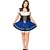 cheap Oktoberfest-Oktoberfest Beer Dirndl Trachtenkleider Women&#039;s Dress Bavarian Vacation Dress Costume Blue
