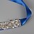 baratos Faixas para Vestidos de Festa-Gemstone &amp; Crystal / Other / Taffta Wedding / Birthday Sash With Belt / Crystals / Rhinestones Women&#039;s Sashes / Rhinestone Ribbon