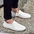 cheap Men&#039;s Handmade Shoes-Men&#039;s Loafers &amp; Slip-Ons Plus Size Summer Loafers Handmade Shoes Walking Casual Daily Nappa Leather Breathable Non-slipping Wear Proof Loafer Black White Yellow Fall