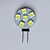 abordables Ampoules LED double broche-10pcs 1 w led bi-pin lights 120 lm g4 6 led perles smd 5050 blanc chaud jaune