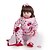 billige Κούκλες Μωρά-22 inch Reborn Doll Baby Girl Kids / Teen Cloth 3/4 Silicone Limbs and Cotton Filled Body with Clothes and Accessories for Girls&#039; Birthday and Festival Gifts
