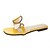 billiga Damsandaler-Dam Sandaler Platt klack PVC Sommar Vit / Gul