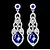 cheap Earrings-Women&#039;s AAA Cubic Zirconia Earrings Solitaire Drop Luxury Dangling Imitation Diamond Earrings Jewelry White / Champagne / Red For Party Wedding Engagement 1 Pair