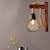 baratos Iluminação e Candeeiros de Parede-Lâmpadas de parede vintage criativas de 30 cm levaram luz ambiente arandelas de parede quarto lojas / cafés luz de parede de corda de cânhamo 110-120 / 220-240v 40 w