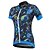 cheap Women&#039;s Cycling Clothing-Malciklo Women&#039;s Short Sleeve Cycling Jersey Black Orange Yellow Floral Botanical Plus Size Bike Jersey Top Mountain Bike MTB Road Bike Cycling Breathable Quick Dry Anatomic Design Sports Spandex