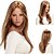 Χαμηλού Κόστους Συνθετικές Trendy Περούκες-Συνθετικές Περούκες Φυσικό ευθεία Μέσο μέρος Περούκα Μακρύ Φράουλα Ξανθιά  / φράουλα ξανθιά Συνθετικά μαλλιά 16 inch Γυναικεία Πάρτι Γυναικεία Καφέ