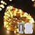 abordables Guirlandes Lumineuses LED-10m Guirlandes Lumineuses 100 LED 1 set Blanc Chaud Décorative 5 V