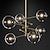 abordables Éclairages forme globe-suspension globe en verre design moderne style nordique lustre 6 lumières finitions peintes métal électrolytique 220v 110v blanc chaud blanc froid