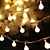 ieftine Fâșii LED-13ft / 4m 40leds sferă lumini 8 moduri telecomandă baterii impermeabile alimentate lumini cu șnur pentru dormitor grădină petrecere nunta decortive