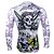 cheap Women&#039;s Cycling Clothing-ILPALADINO Men&#039;s Cycling Jersey Long Sleeve Winter Bike Jersey Top with 3 Rear Pockets Mountain Bike MTB Road Bike Cycling Thermal Warm Breathable Ultraviolet Resistant Green Blue Purple Skull