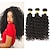 Недорогие 3 пучка человеческих волос-3 Связки Бразильские волосы Kinky Curly человеческие волосы Remy 100% Remy Hair Weave Bundles Человека ткет Волосы Накладки из натуральных волос 8-28 дюймовый Естественный цвет Природа Черный / 10A