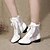 cheap Dance Boots-Women&#039;s Dance Shoes Dance Boots Sneaker Thick Heel Customizable White / Black / Red / Performance / Practice