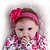 billige Menneskelignende dukke-22 tommers Reborn-dukker Girl Doll Reborn Toddler Doll Babyjenter Reborn Toddler Doll Reborn Baby Doll Newborn liv som Barn / Ungdommer Foreldre-barninteraksjon Tippede og forseglede negler Klede 3/4