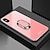 tanie Etui do iPhone&#039;ów-Case For Apple iPhone XS / iPhone XR / iPhone XS Max Shockproof / with Stand / Ring Holder Back Cover Solid Colored Hard TPU / Tempered Glass