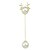 ieftine Bijuterii Religioase-Pentru femei Broșe Geometric Cerb Design Unic Dulce Modă Perle Broșă Bijuterii Alb / Alb Pentru Crăciun Logodnă Zilnic Muncă