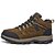 זול סניקרס לגברים-Men&#039;s Comfort Shoes Faux Fur / PU Fall / Winter Sporty / Classic Athletic Shoes Hiking Shoes / Walking Shoes Warm Dark Green / Brown / Non-slipping / Wear Proof