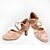 cheap Ballroom Shoes &amp; Modern Dance Shoes-Women&#039;s Ballroom Dance Shoes Modern Shoes Performance Heel Splicing Cuban Heel Cross Strap Pink