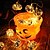 cheap LED String Lights-Halloween String Lights 2m 10 LED Glittering Jumbo Pumpkin Bulbs Decoration Lights for Outdoor Indoor Halloween Christmas Party Festival