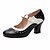 cheap Women&#039;s Heels-Women&#039;s Heels Daily Chunky Heel Faux Leather Synthetics Dark Brown Black