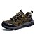 abordables Chaussures de sport et de plein air-Homme Chaussures de Randonnée Baskets Chaussures de montagne Coussin Ventilation Respirable Antiusure Randonnée Fonctionnement Ski de fond Cuir Automne Hiver Printemps Gris Marron