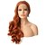 cheap Synthetic Lace Wigs-Synthetic Lace Front Wig Wavy Free Part Lace Front Wig Long Orange Synthetic Hair 18-26 inch Women&#039;s Adjustable Heat Resistant Party Brown