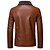 cheap Leather Jackets-Men&#039;s Solid Colored Fur Trim Basic Spring &amp;  Fall Faux Leather Jacket Regular Daily Long Sleeve PU Coat Tops Black