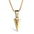 cheap Necklaces &amp; pendants-1pc Pendant Necklace For Men&#039;s Street School Gift Titanium Steel Engraved Arrow