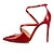 cheap Women&#039;s Heels-Women&#039;s Heels Sexy Shoes Daily Party &amp; Evening Solid Colored Summer Buckle Lace-up Heel Pointed Toe Minimalism Walking Faux Leather Lace-up Nude Black Red