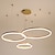 cheap Circle Design-1-Light LED 60W Circle Design Chandelier/ LED Modern Pendant Lights For Living Room Coffee Bar Shop Room ONLY DIMMABLE WITH REMOTE CONTROL